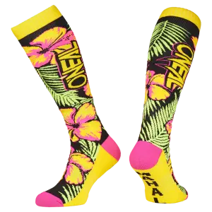 ONEAL - PRO MX Sock ISLAND pink/green/yellow (One Size) - 0356-731