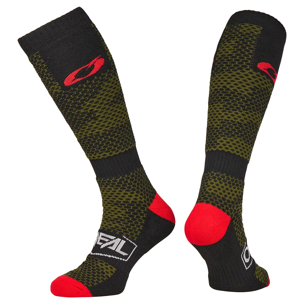 ONEAL - PRO MX Sock COVERT black/green (One Size) - 0356-768