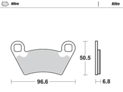 MOTO-MASTER - BRAKE PAD NITRO - 17212117