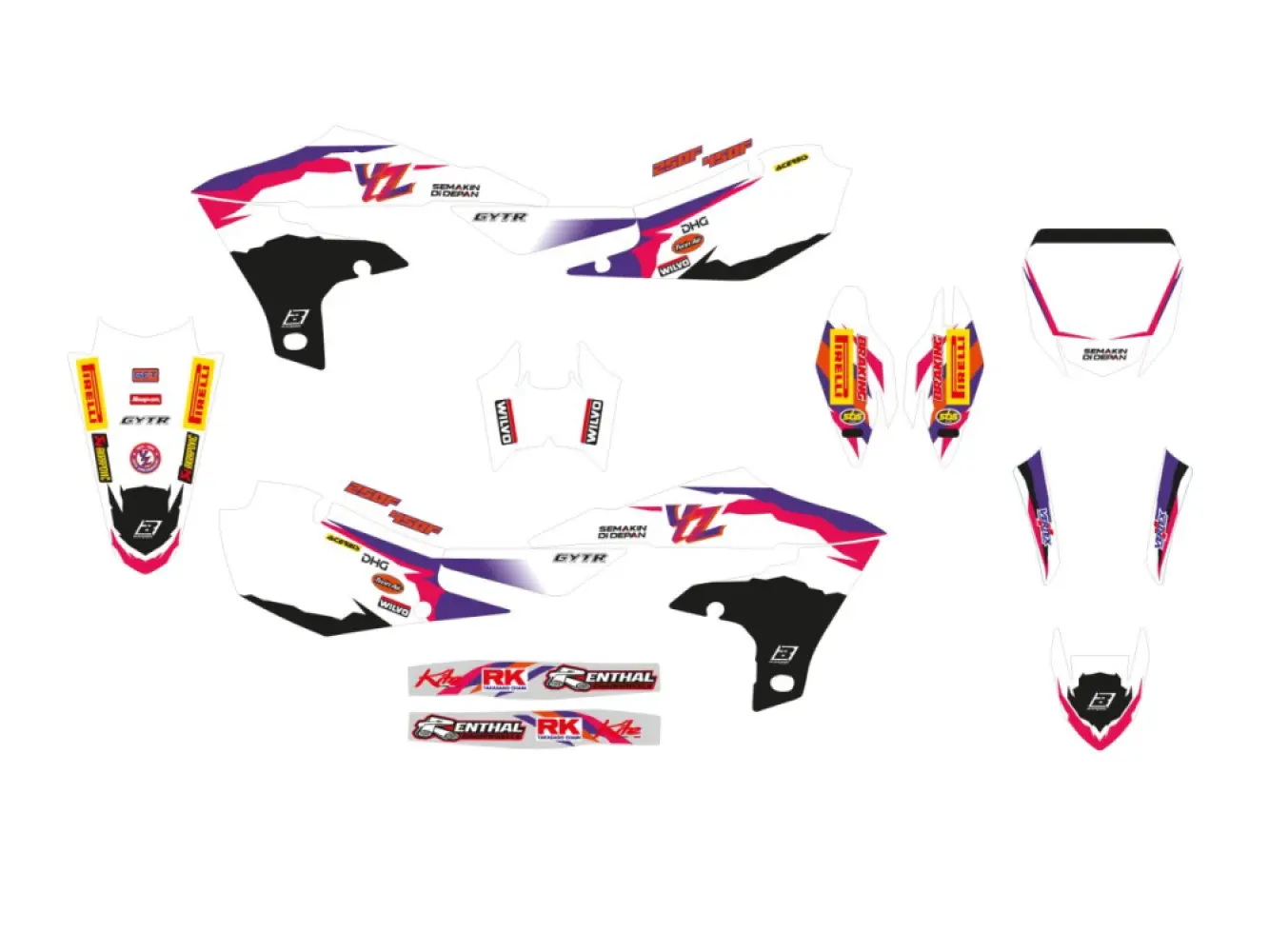 BLACKBIRD RACING - GRAPHIC KIT REPLICA YZF 70TH A - 43027532