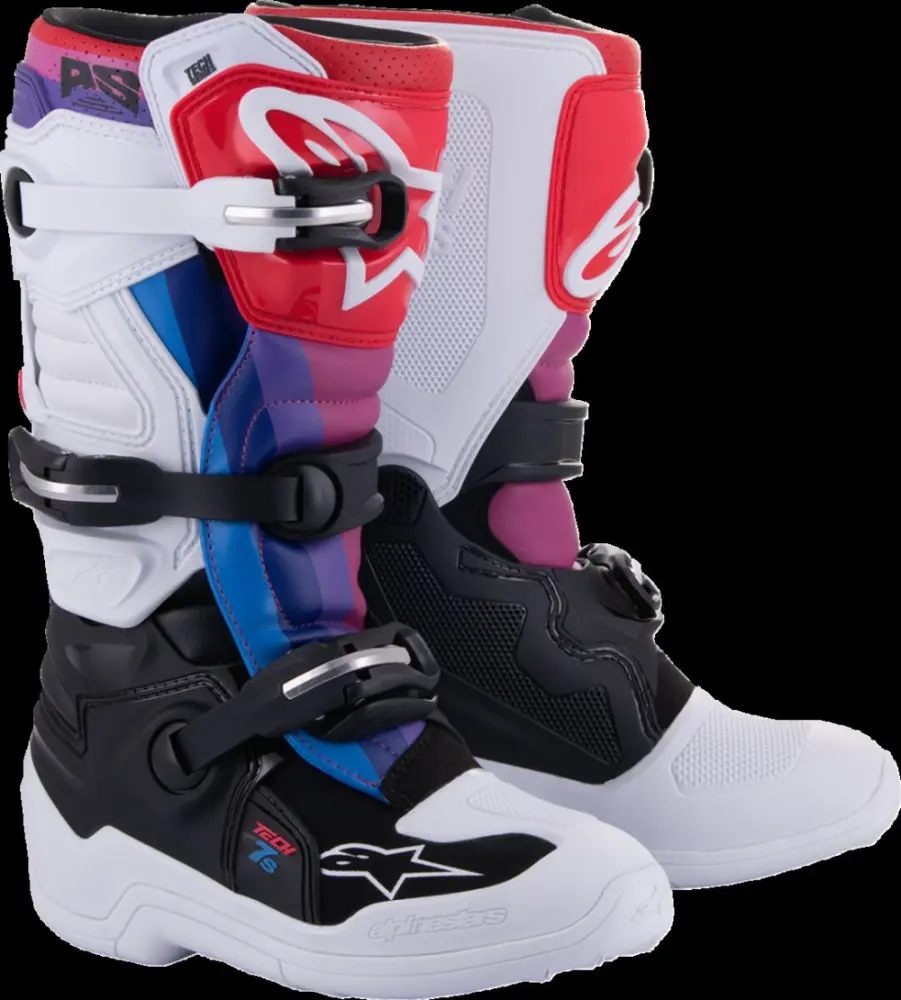 ALPINESTARS(MX) - BOOT TECH7S W/B/RAINBOW 2 - 34110717