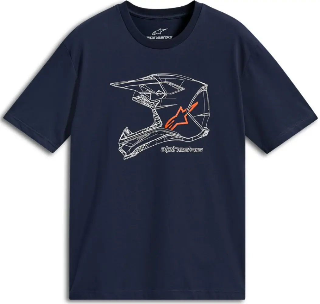 ALPINESTARS (CASUALS) - TEE CSF MX HELMET NAVY 2XL - 303025468