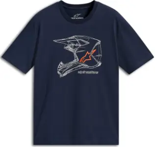 ALPINESTARS (CASUALS) - TEE CSF MX HELMET NAVY 2XL - 303025468
