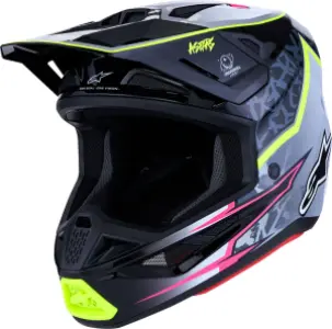 ALPINESTARS(MX) - HELMET SM7 BLASTER BLK/GRY/YLW - 01109745