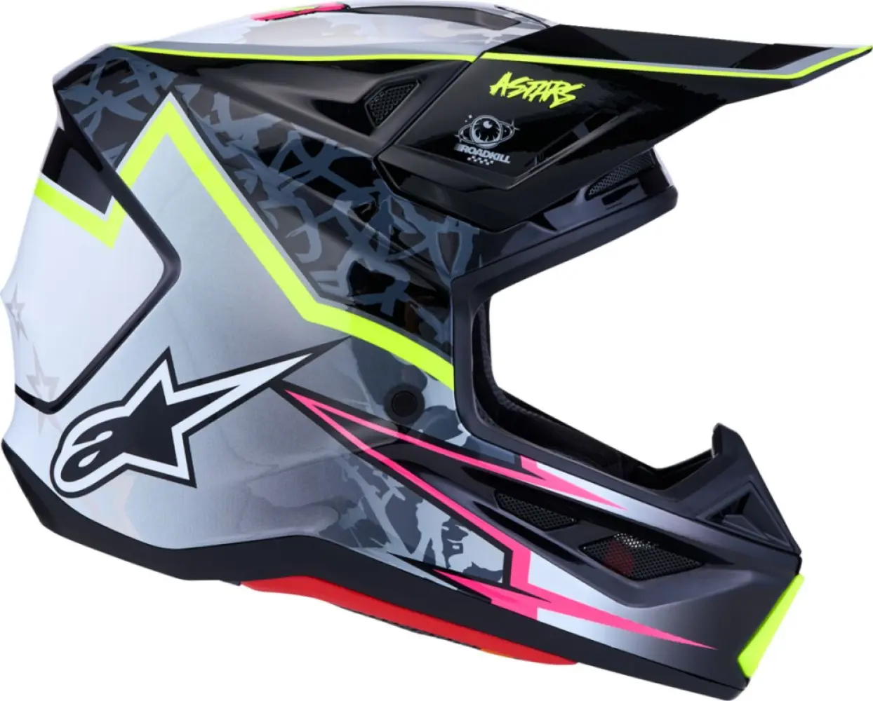 ALPINESTARS(MX) - HELMET SM7 BLASTER BLK/GRY/YLW - 01109748
