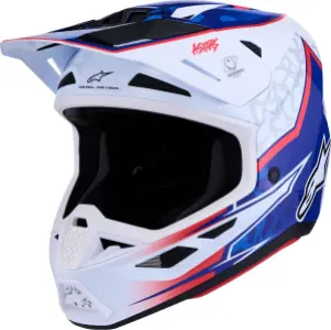 ALPINESTARS(MX) - HELMET SM7 BLASTER WHT/BLU/RED - 01109751