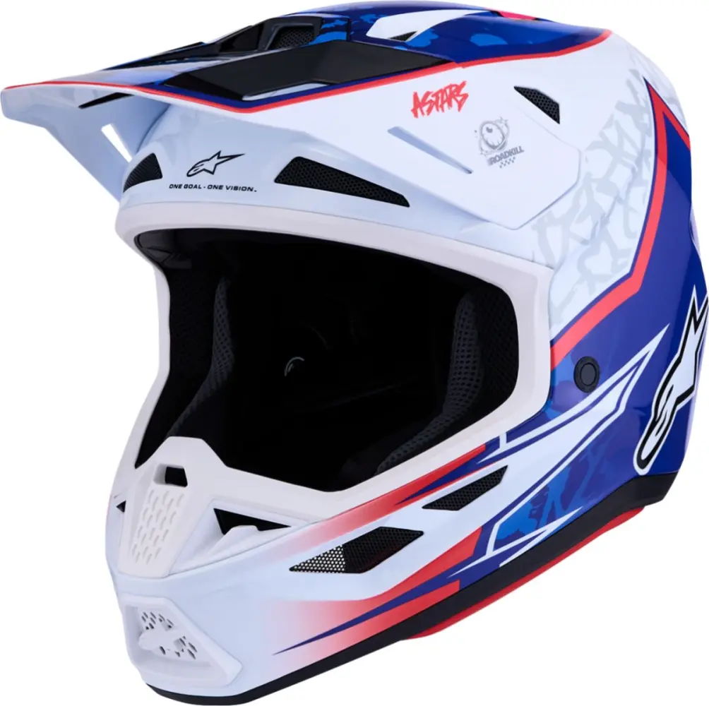 ALPINESTARS(MX) - HELMET SM7 BLASTER WHT/BLU/RED - 01109754