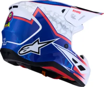 ALPINESTARS(MX) - HELMET SM7 BLASTER WHT/BLU/RED - 01109752