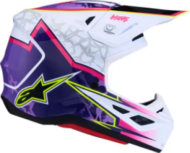 ALPINESTARS(MX) - HELMET SM7 BLASTER PUR/PNK/WHT - 01109757