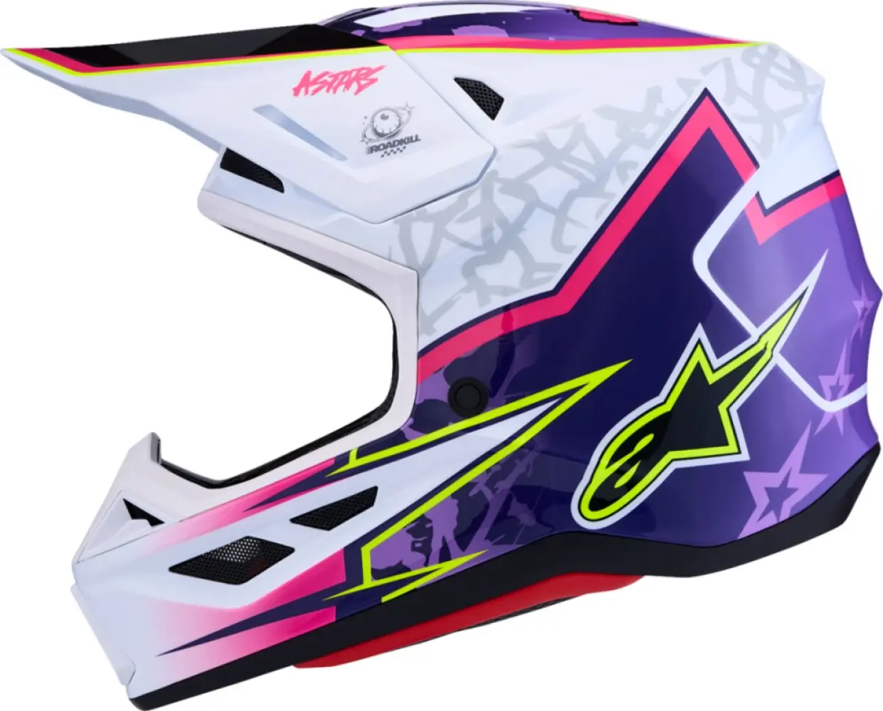 ALPINESTARS(MX) - HELMET SM7 BLASTER PUR/PNK/WHT - 01109757