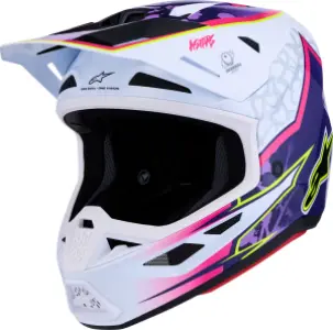 ALPINESTARS(MX) - HELMET SM7 BLASTER PUR/PNK/WHT - 01109760