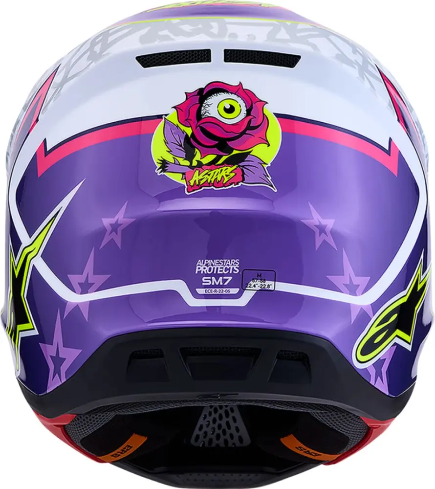 ALPINESTARS(MX) - HELMET SM7 BLASTER PUR/PNK/WHT - 01109760