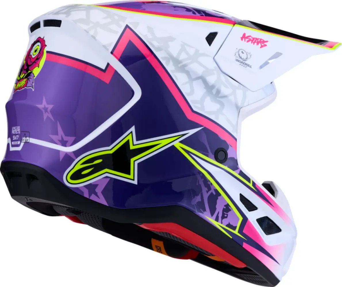 ALPINESTARS(MX) - HELMET SM7 BLASTER PUR/PNK/WHT - 01109760