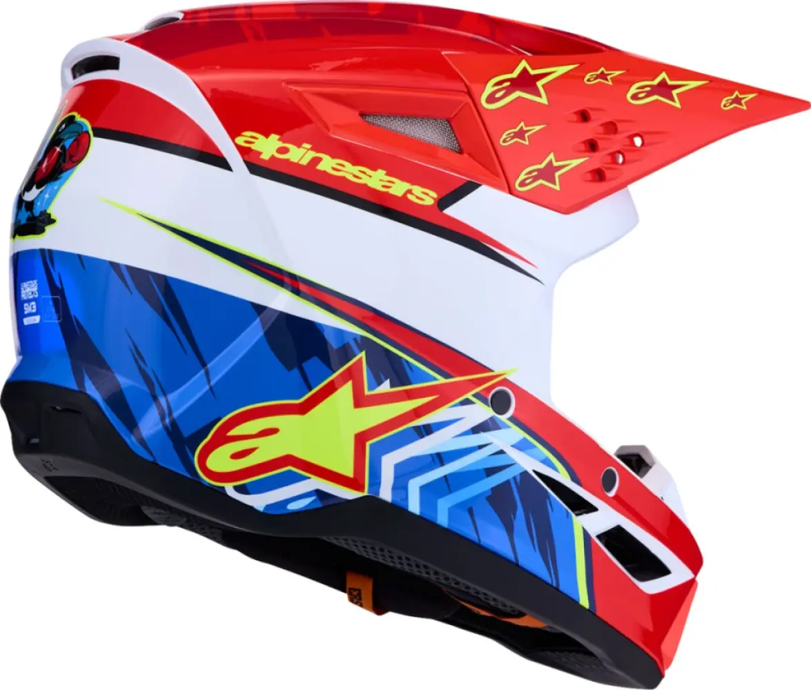 ALPINESTARS(MX) - HELMET SM3 FALCON RED/WHT/BLU  - 01109766