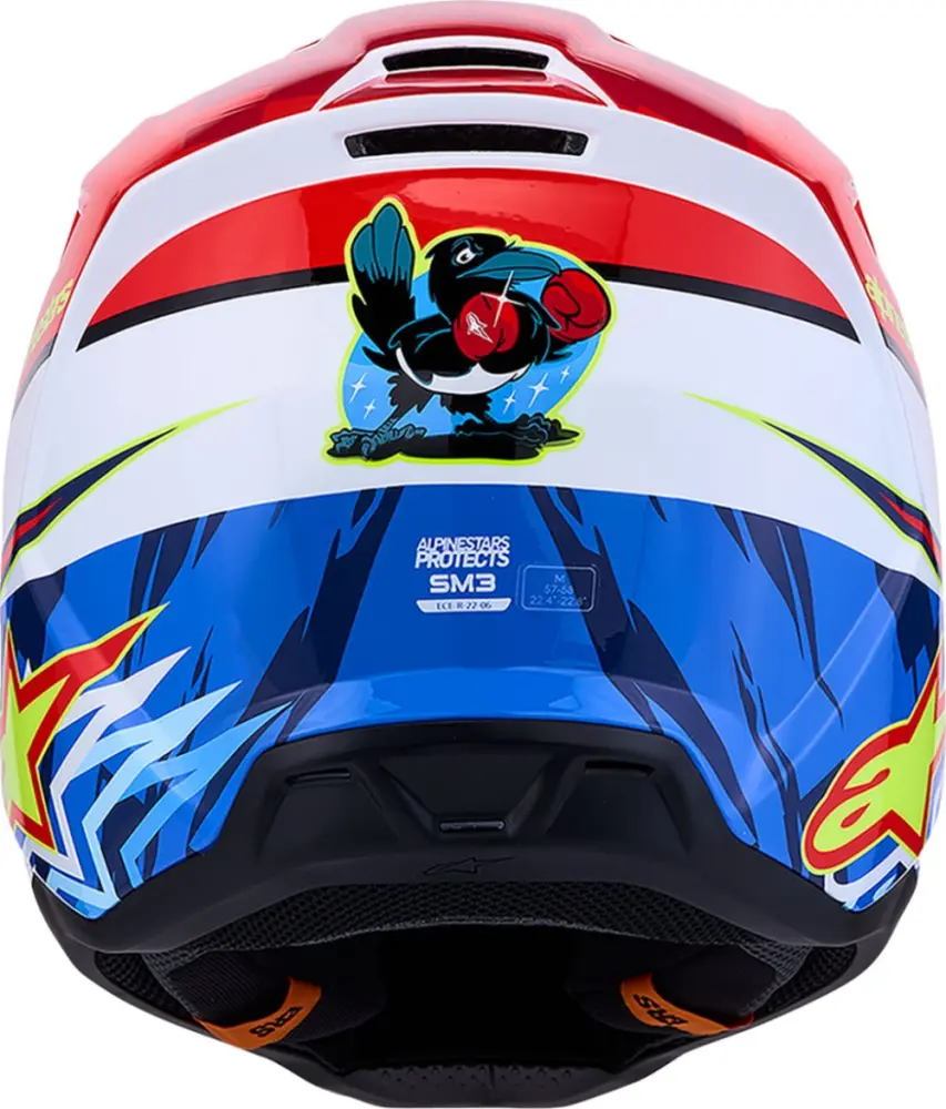 ALPINESTARS(MX) - HELMET SM3 FALCON RED/WHT/BLU  - 01109768