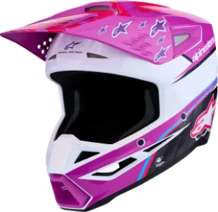 ALPINESTARS(MX) - HELMET SM3 FALCON PUR/WHT/PNK - 01109770