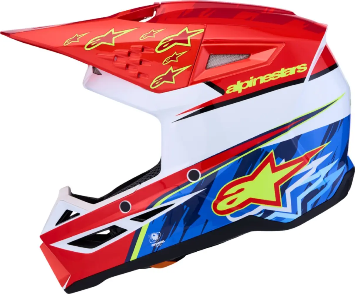 ALPINESTARS(MX) - HELMET SM3 FALCON RED/WHT/BLU  - 01109768