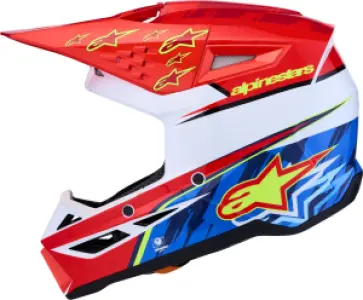 ALPINESTARS(MX) - HELMET SM3 FALCON RED/WHT/BLU  - 01109768