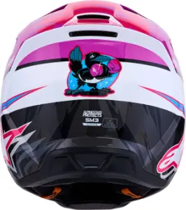 ALPINESTARS(MX) - HELMET SM3 FALCON PUR/WHT/PNK  - 01109769