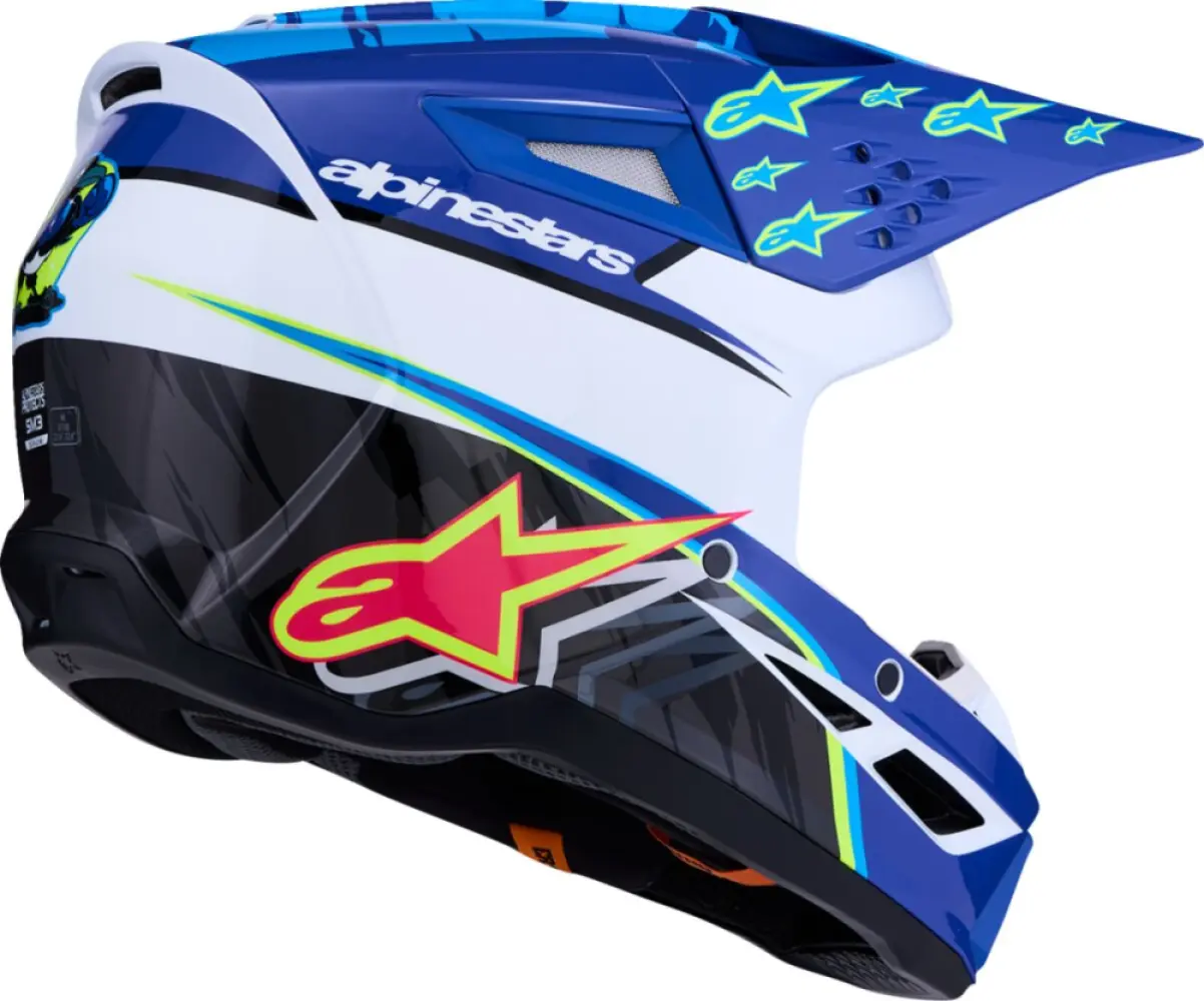 ALPINESTARS(MX) - HELMET SM3 FALCON BLU/BLK/PNK  - 01109775