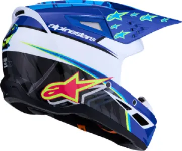 ALPINESTARS(MX) - HELMET SM3 FALCON BLU/BLK/PNK  - 01109775