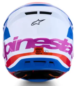ALPINESTARS(MX) - HELMET SM7 CORE WHT/BLU/PNK L - 01109790