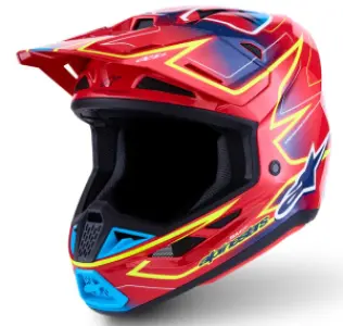 ALPINESTARS(MX) - HELMET SM7 CAST RED/YLW/BLU L - 01109796