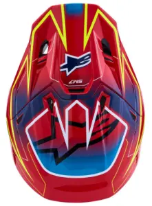 ALPINESTARS(MX) - HELMET SM7 CAST RED/YLW/BLU S - 01109794