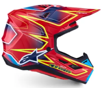 ALPINESTARS(MX) - HELMET SM7 CAST RED/YLW/BLU L - 01109796