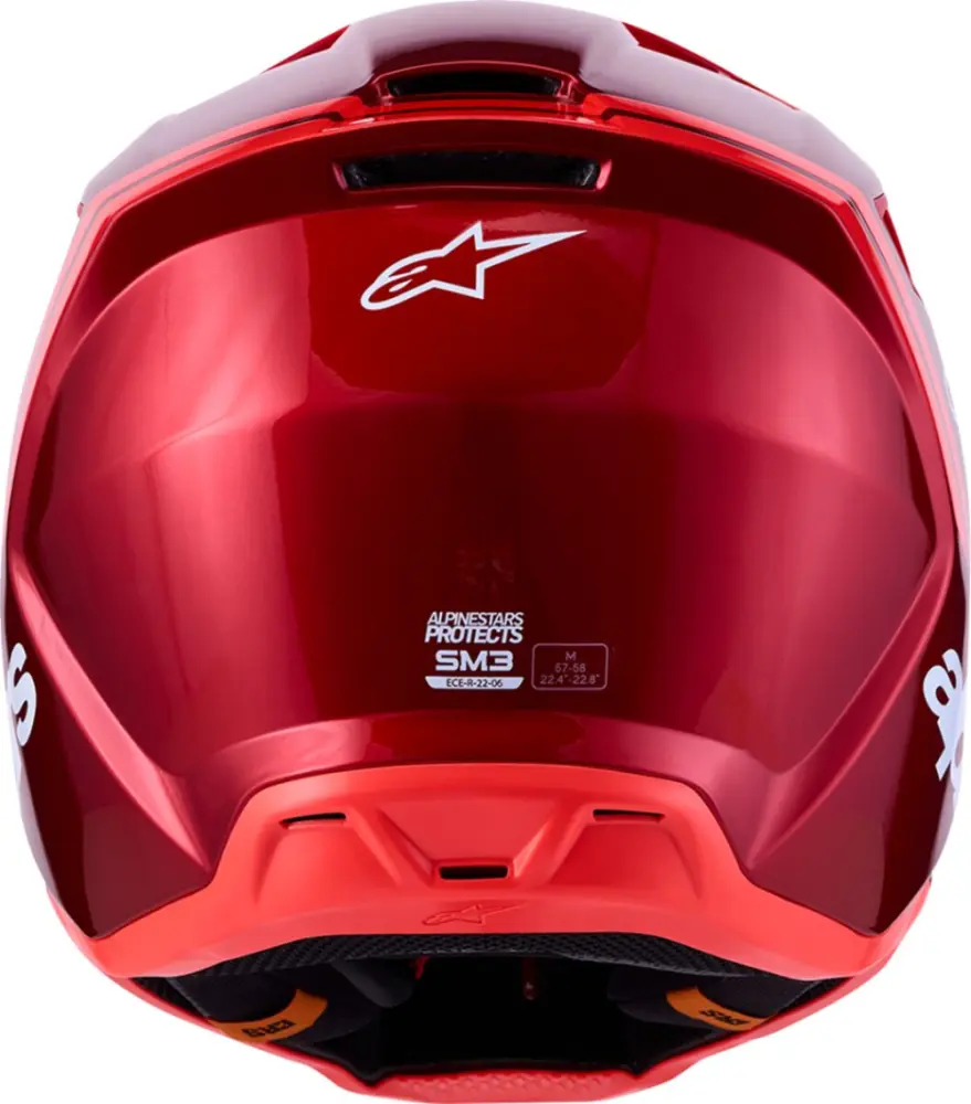 ALPINESTARS(MX) - HELMET SM3 RADIUM RED/WHT XS - 01109799