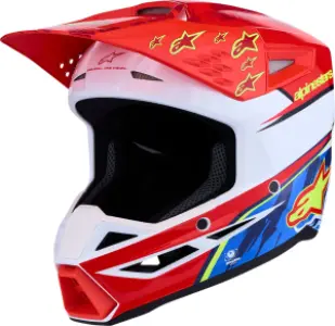 ALPINESTARS(MX) - HELMET YTH SM3 FALCON RD/WH/BL - 01111815