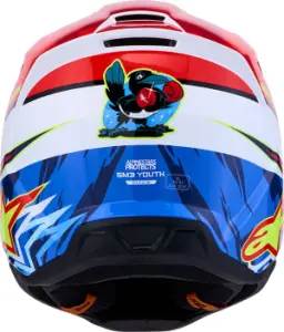 ALPINESTARS(MX) - HELMET YTH SM3 FALCON RD/WH/BL - 01111815
