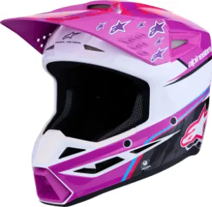 ALPINESTARS(MX) - HELMET YTH SM3 FALCON PU/WH/PK - 01111819