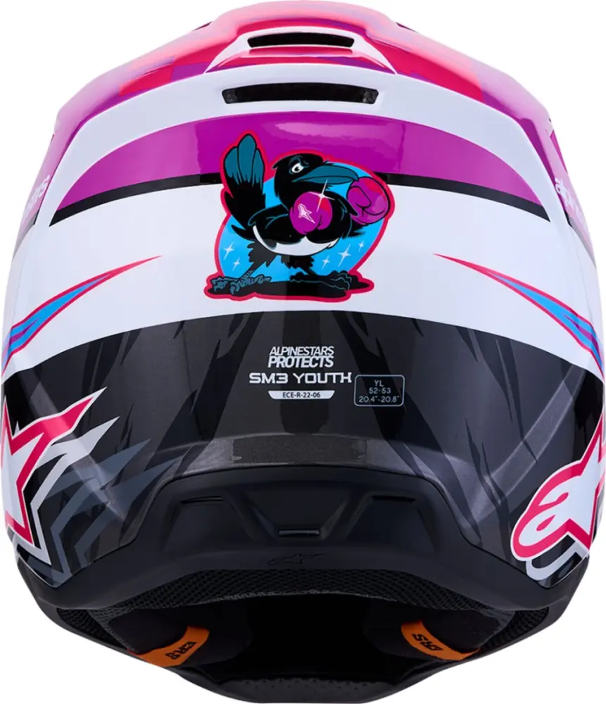 ALPINESTARS(MX) - HELMET YTH SM3 FALCON PU/WH/PK - 01111820