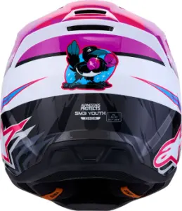 ALPINESTARS(MX) - HELMET YTH SM3 FALCON PU/WH/PK - 01111820