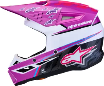 ALPINESTARS(MX) - HELMET YTH SM3 FALCON PU/WH/PK - 01111820