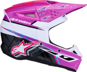 ALPINESTARS(MX) - HELMET YTH SM3 FALCON PU/WH/PK - 01111820