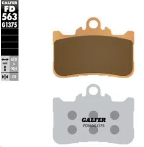 GALFER - BRAKE PAD SINTERED SPORT FR - 17214101