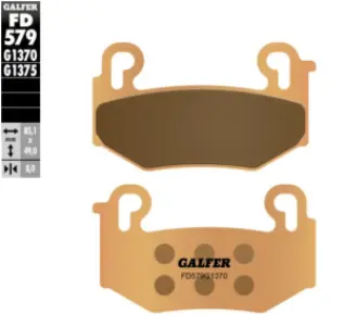GALFER - BRAKE PAD SINTERED RR - 17214114