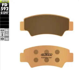 GALFER - BRAKE PAD SINTERED RR - 17214115