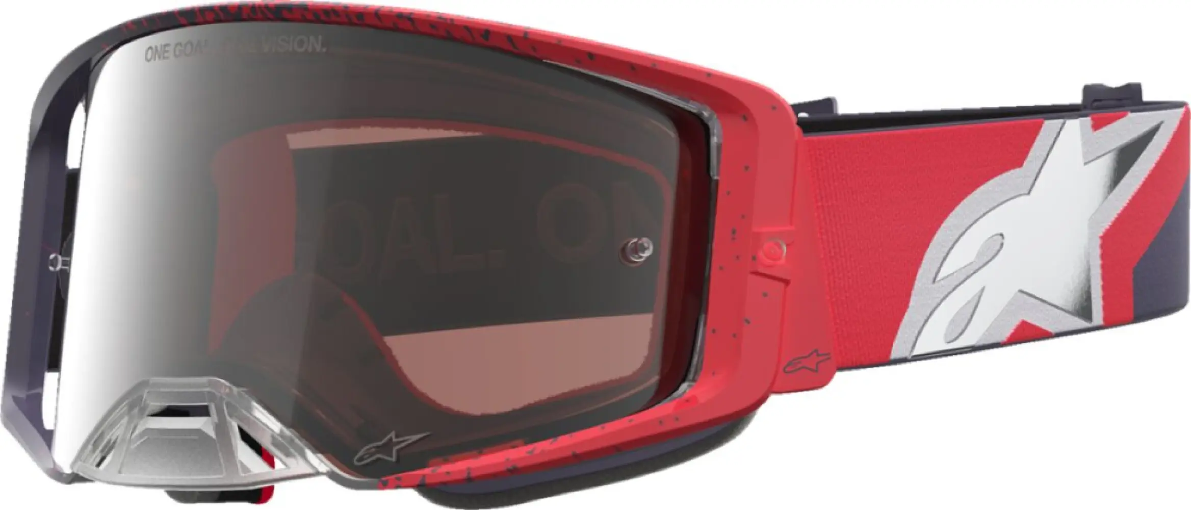 ALPINESTARS GOGGLES - GOGGLE SUPERTECH HITEN BLK RED - 26014116