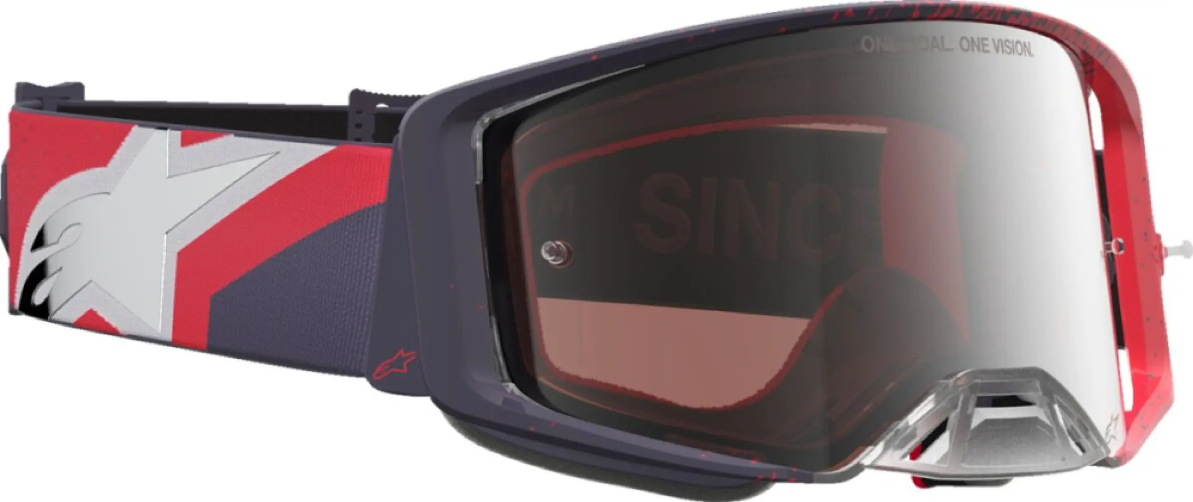 ALPINESTARS GOGGLES - GOGGLE SUPERTECH HITEN BLK RED - 26014116