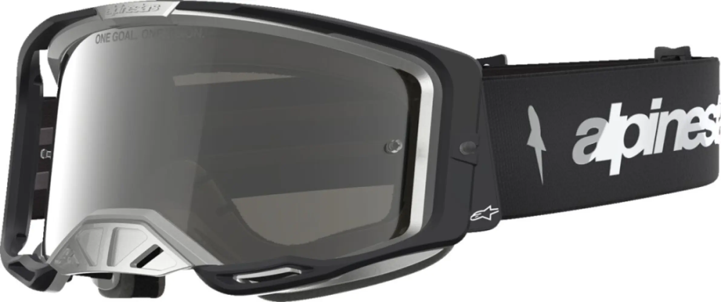 ALPINESTARS GOGGLES - GOGGLE VISION 8 AMBER BK SILVR - 26014130