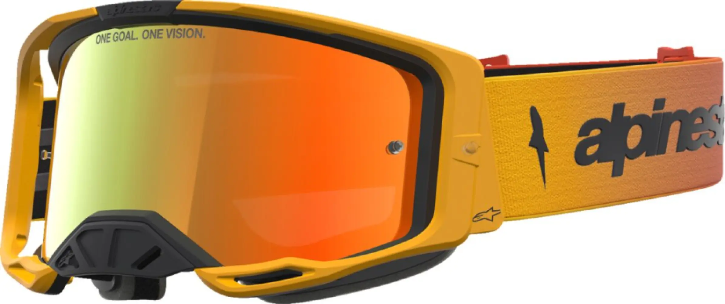 ALPINESTARS GOGGLES - GOGGLE VISION 8 AMBER FIRE RED - 26014132