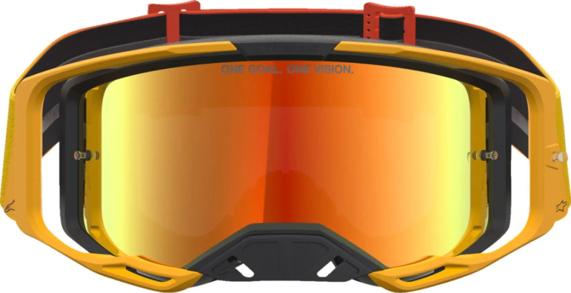 ALPINESTARS GOGGLES - GOGGLE VISION 8 AMBER FIRE RED - 26014132