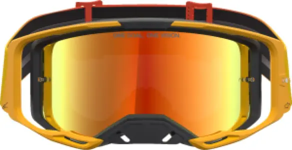 ALPINESTARS GOGGLES - GOGGLE VISION 8 AMBER FIRE RED - 26014132