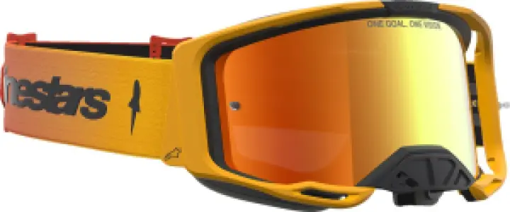 ALPINESTARS GOGGLES - GOGGLE VISION 8 AMBER FIRE RED - 26014132