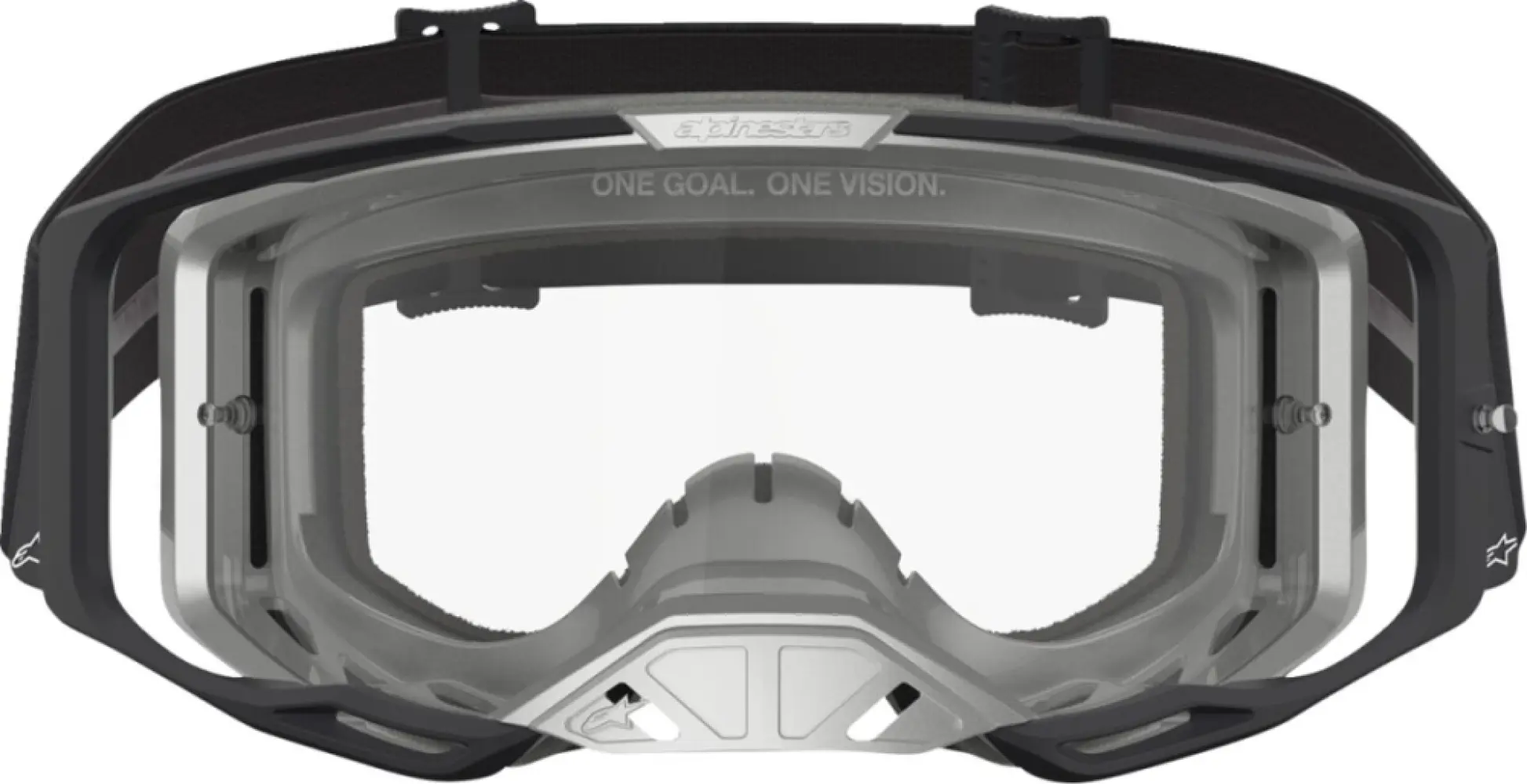 ALPINESTARS GOGGLES - GOGGLE VISION 8 AMBER BLK/SIL/ - 26014134