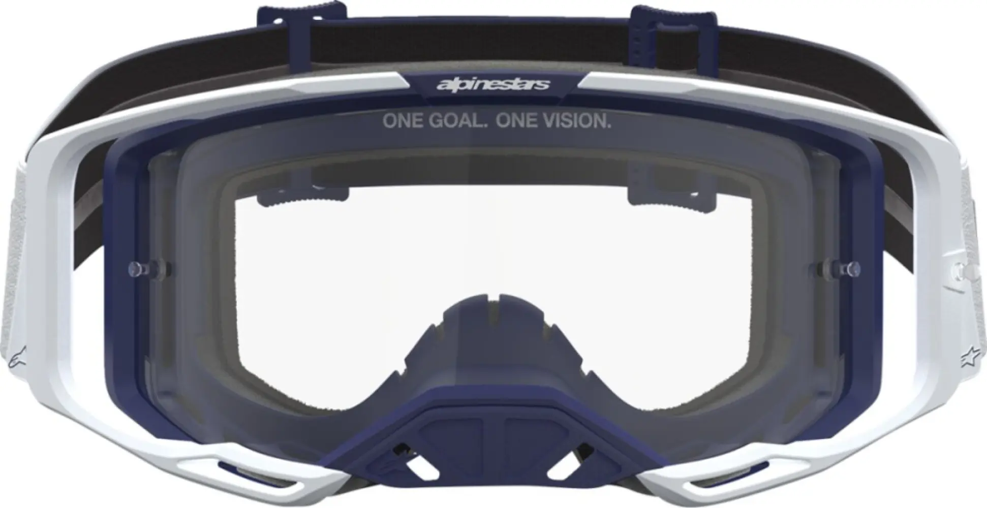 ALPINESTARS GOGGLES - GOGGLE VISION 8 AMBER WHT/NVY/ - 26014135