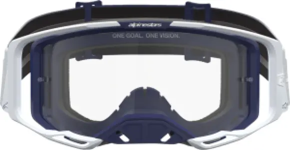ALPINESTARS GOGGLES - GOGGLE VISION 8 AMBER WHT/NVY/ - 26014135